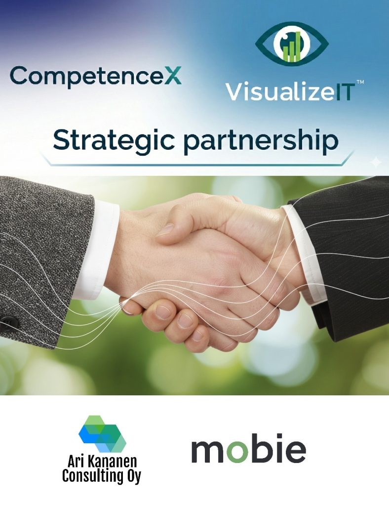 Realistic close-up of two adult men (both approx. 50–55 years old Finnish men) shaking hands. Hands are the clear focal point, framed in a vertical (portrait) composition. Clothing sleeves are subtly different colors to distinguish the two individuals.

Lighting is soft, bright and clean — Scandinavian minimalism. Background is minimalist and uncluttered: mostly white with very subtle abstract Mobie-green (#00B050) light streaks or gradient accents flowing gently behind the hands, adding interest without drawing attention away from the handshake.

No logos, no world map, no text. The overall feeling is modern, trustworthy and professional — a visually appealing symbol of partnership. High-resolution, editorial quality suitable for a corporate announcement.